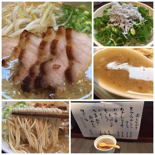 「【限定】豚骨らーめん＋チャーシュー増し＋ネギしらす丼」@柳麺 呉田-goden-の写真