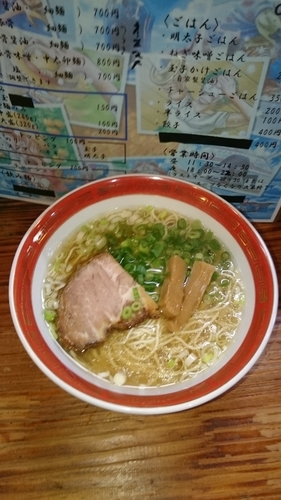「零号機  あごしょうゆ・細麺  700円」@麺家 おとみの写真
