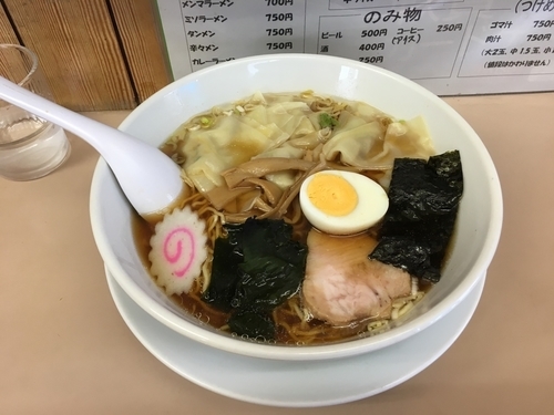 「ワンタンメン  650円」@神社ラーメン 峰英軒の写真