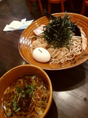 「つけそば800円＋α」@麺や でこの写真