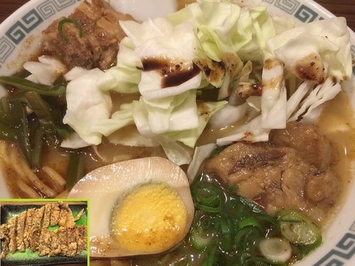 「太肉麺＋五香肉」@桂花ラーメン 新宿ふぁんてんの写真