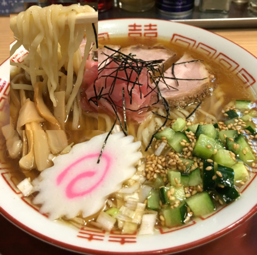 「冷やし煮干しそば 850円」@煮干そば 流。の写真