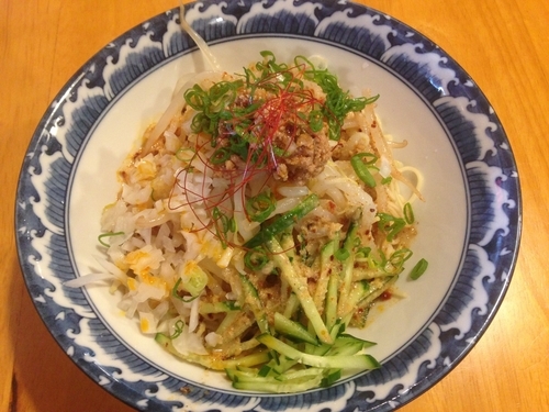 「冷やし担担麺」@豚骨中華そば おかわりやの写真