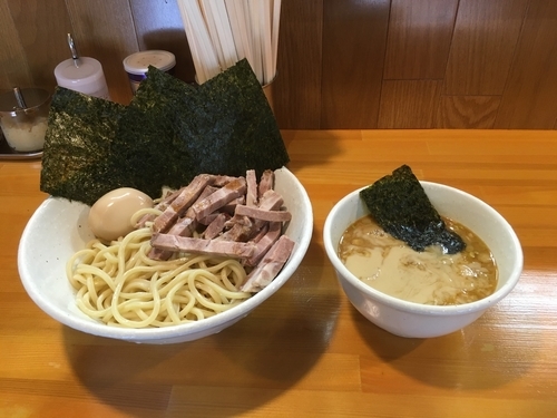 「チャーシューつけ麺＋海苔」@麺屋 永太の写真