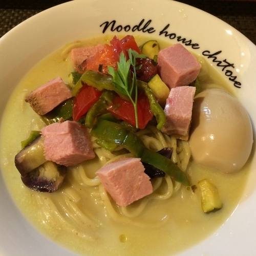 「冷たい豆と魚の麺(1000円)」@麺庵ちとせの写真