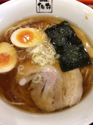 「醤油味玉らーめん」@自家製麺 佐野 イオンモール春日部店の写真