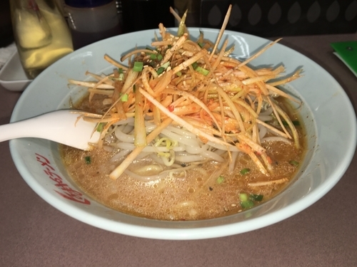 「ネギみそラーメン」@くるまやラーメン おゆみ店の写真