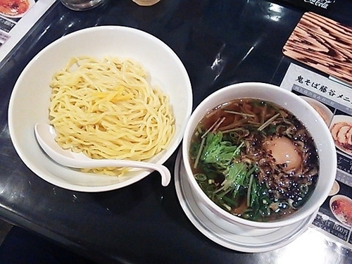 「鬼塩つけそば味玉入り」@鬼そば 藤谷の写真