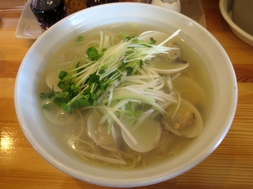 「極上はまぐり潮麺 ８５０円」@店内製麺 さくらの写真