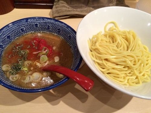 「海老トマトつけ麺 960円」@北海道 恵比寿の写真