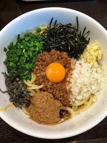 「台湾まぜそば　通常価格・850円」@台湾まぜそば・油そば専門 あびすけ 西新宿7丁目店の写真