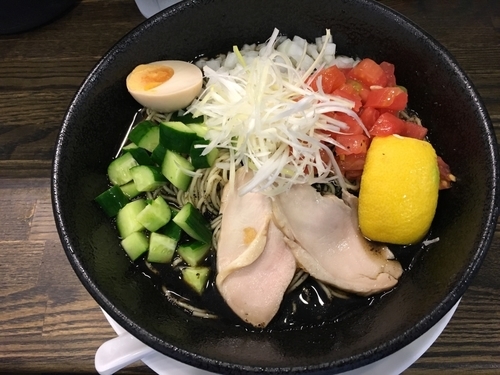 「冷やし海苔そば」@あら焼鶏白湯 カシムラの写真