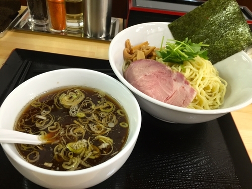 「冷酒（菊正宗・・・たぶん）＋α＋つけ麺」@中華そば こてつの写真