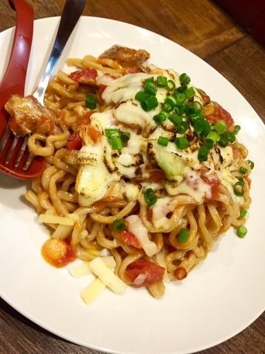 「【気まぐれ限定アキラ式Ｐ】炙りチーズトマト(大) ￥890」@ラーメンアキラの写真