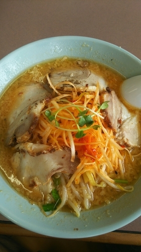 「ネギ味噌チャーシュー 餃子セット」@くるまやラーメン 佐久インター店の写真