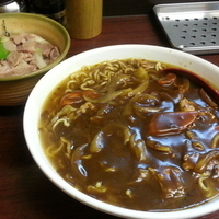 カレーラーメン+大盛り+ネギチャーシュー丼
