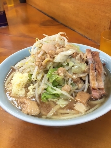 「ラーメン　「アブラ」「ニンニク」　700円」@ラーメン二郎 新橋店の写真