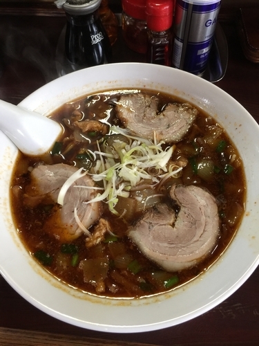 「ありらんチャーシュー➕麺固め」@らーめん 味覚の写真