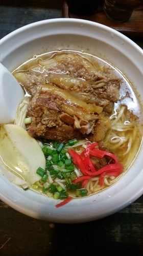 「沖縄そば(肉の日限定)」@極濃つけ麺 ブンブンマルの写真