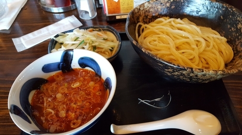 「辛しつけめん」@三ツ矢堂製麺 深谷花園店の写真