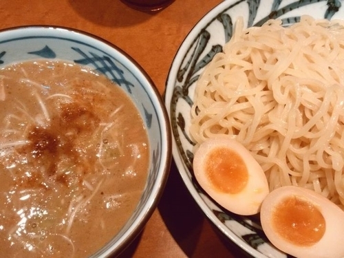 「濃厚魚介つけ麺（中盛）」@つけめん でんまる 飯田橋店の写真