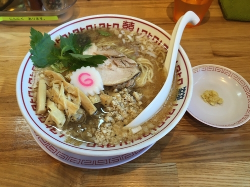 「ミソソ味噌中華そば＋クーポンメンマ」@味噌中華そばムタヒロの写真