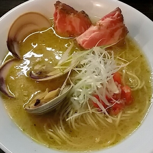 「【限定】４種出汁のおそば　８００円」@中華そば 先崎の写真