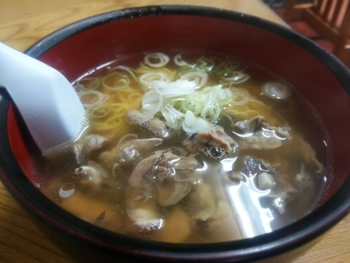 「鳥もつラーメン」@急行食堂の写真