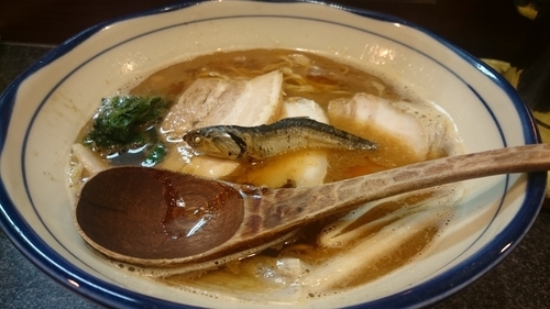 「かけ、大盛り」@烈志笑魚油 麺香房 三くの写真