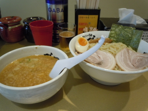 「つけ麺 空（ゆず）+サービス中盛」@超ごってり麺 ごっつ 新小岩店の写真