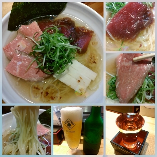 「【季節限定】鮪塩冷やし1200円＋etc.」@ラーメン 巌哲の写真