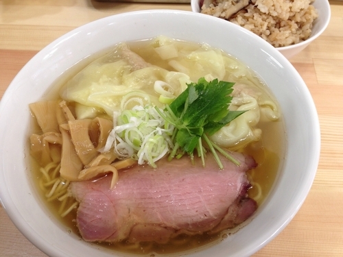 「塩ワンタン麺」@中華そば こてつの写真