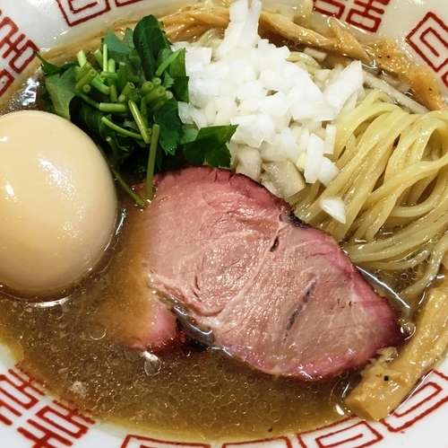 「【限定】特選冷し煮干ソバ」@特級鶏蕎麦 龍介の写真