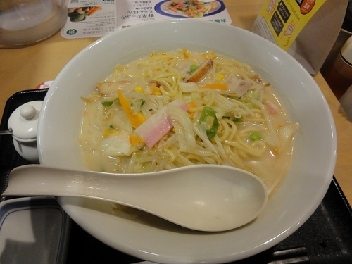 「長崎チャンポン　麺２倍　　ビール290円×2杯」@長崎ちゃんぽん リンガーハット JR蒲田東口店の写真