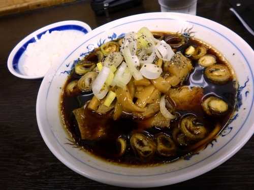 「中華そば小＋ライス小」@西町大喜 西町本店の写真