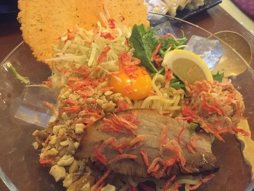 「冷やしえびまぜそば 限定20食」@濃厚ラーメン こっこ屋の写真