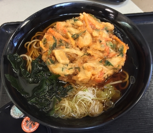 「かき揚げそば（￥390）」@名代 富士そば 本厚木店の写真