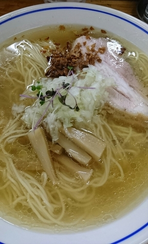 「塩らーめん（豚バラ） 750円」@支那そば 福々亭の写真