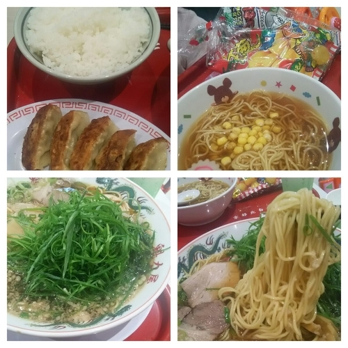 「醤油九条ネギラーメン＋大盛り＋餃子定食大盛り」@ラーメン魁力屋 イオンモール浦和美園店の写真