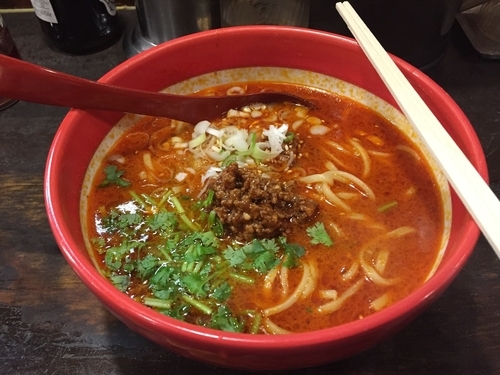 「麻辣湯麺 800円+ミニ麻婆豆腐丼 200円」@龍の子 所沢店の写真