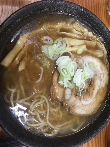 「かつおそば 太麺 820円」@中華そば 北炎の写真