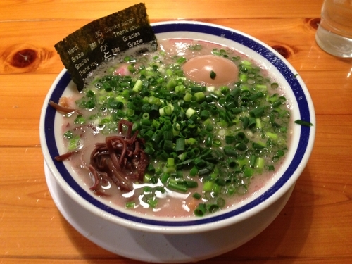 「チャーシューメン バリカタ+味玉」@博多長浜らーめん 田中商店の写真