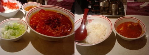 「誠スペシャル(期間限定)＆葱＆定食」@蒙古タンメン 中本 目黒店の写真