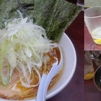 ねぎラーメン＆半ライス＆ビール