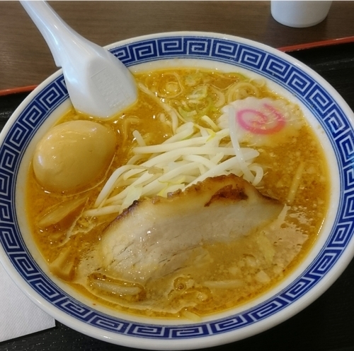 「味噌ラーメンたまご」@山岸一雄製麺所 モラージュ菖蒲店の写真