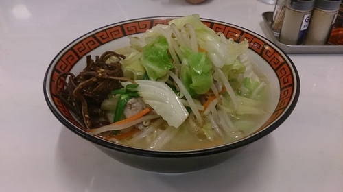 「タンメン大盛700円+ﾁｬｰｼｭｰ丼300円」@中華そば 華丸の写真