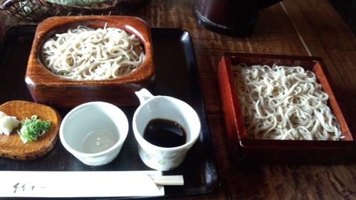 「田舎そば＋汁なしそば」@竹やぶ 柏本店の写真