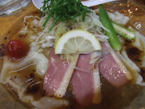 「【限定】ジンジャーワンタンSEXY　DUCK　１２００円」@流星軒の写真