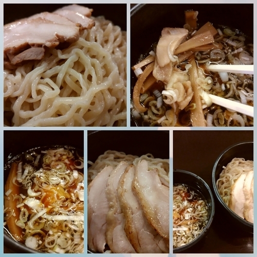 「【限定】本鰹つけ麺（超多加水麺）850円+鶏ﾁｬｰｼｭｰ」@づゅる麺 池田の写真