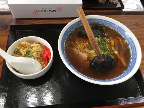 「Ｂセット（醤油ラーメン＋半チャーハン）」@つわ野の写真